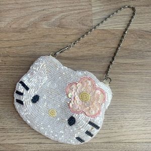 Hello Kitty Sanrio Vintage Beaded Wristlet